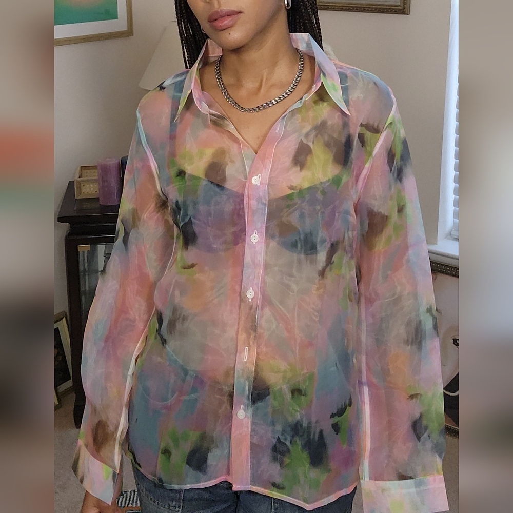 SHEIN Sheer Blouse